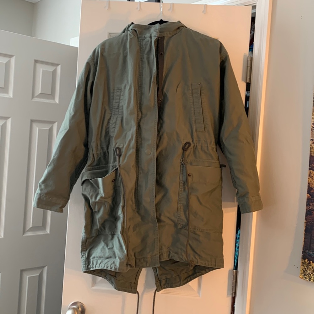 XS GAP Army Green utility jacket